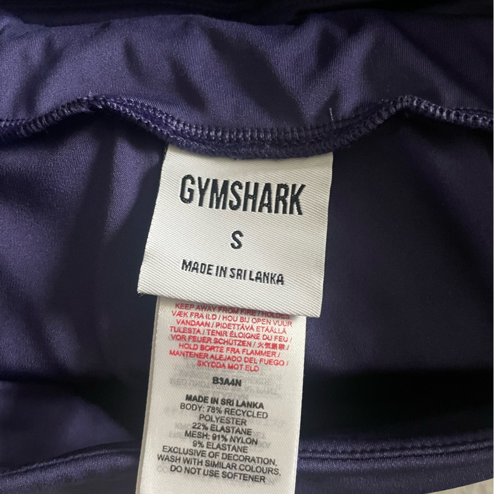 Gymshark Women’s Deep Bluish Purple Athletic Leggings Size Small - Picture 4 of 5